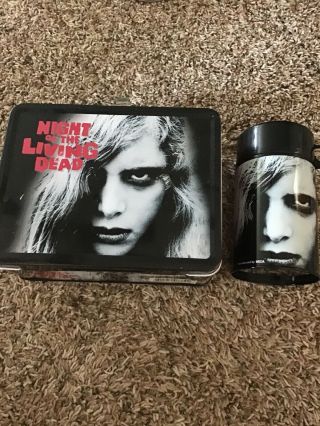 Night Of The Living Dead Lunch Box W/ Thermos Zombie Dawn Day Neca 1999/2000