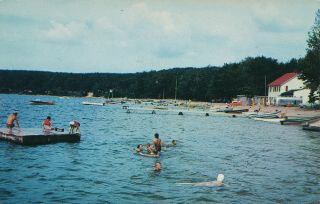 Ne Otsego Lake Gaylord Mi 1958 Beach Babes And Family Fun At Otsego Lake Resort