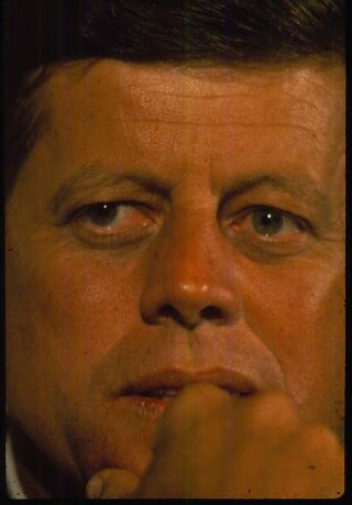President John F.  Kennedy 3 35mm Color Transparency Slides