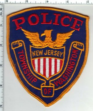 Washington Township Police (bergen County Jersey) 1st Issue Patch
