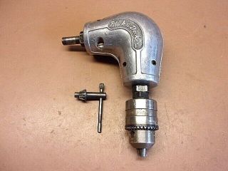 Vintage Black & Decker Right Angle Drive 3/8 " Drill Attachment With Key One