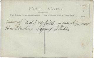 USS Melville AD - 2,  Real Photo Picture Post Card In Ireland 1917,  WWI 2