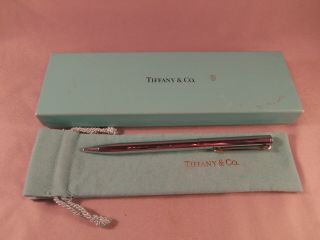 Tiffany & Co Sterling Silver Pen W/ Box & Pouch