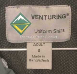 Venturing BSA Uniform Shirt Size Adult Small SS 058 2