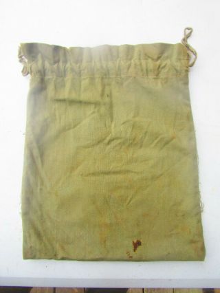 Unusual American Red Cross WWII Army Green Bag - Trenton,  NJ Chapter 2
