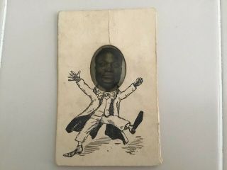Black Americana Racist “3d” Post Card