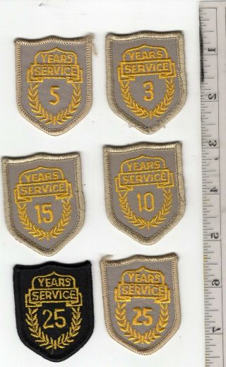 Arizona Highway Patrol Years Of Service Patches.