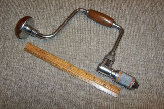 Pat 1949 Stanley 923 Brace Drill 12 " Usa Vintage Carpenter Woodworking Tool 923