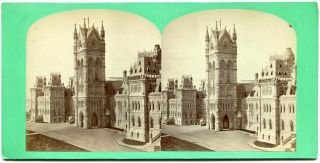 Ottawa Ontario Canada Houses Of Parliament 1870s William Notman Stereoview Photo