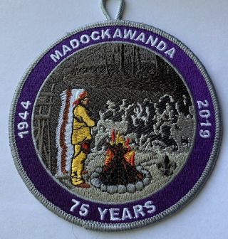 Madockawanda Lodge 271 75th Anniversary Patch Oa 2019