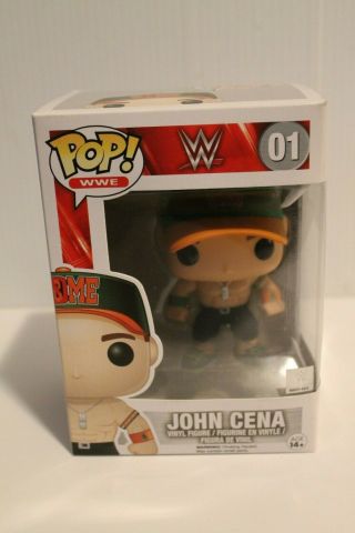 John Cena Green Orange Wwe Funko Pop 01 Vaulted Retired