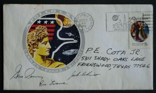 Apollo 17 Day Of Launch Cancelled Postal Covers (2 - Each Different) 12/7/1972 Ksc