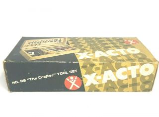 Vintage X - ACTO No 86 The Crafter Tool Set - Blades Plane Drawknife Parts 1974 2