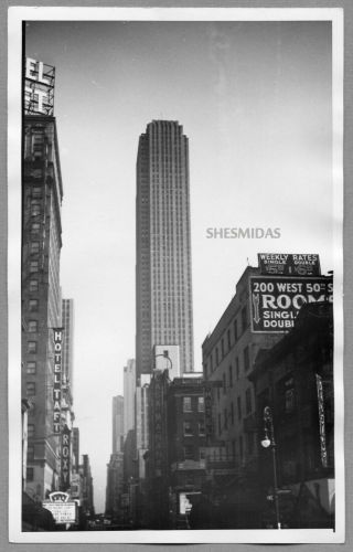 448 York Cityscape,  Rca Building At 1:45 Pm,  Sept 28,  1939,  Vintage Photo