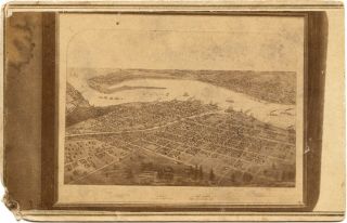 Cdv Of Aerial View Of Port Huron,  Mi.  By R P Young,  Port Huron