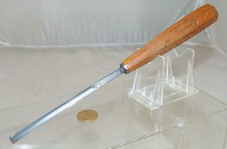 Antique Herring Bros.  Wood Carving Tool Chisel 5 Sweep 3/16,  " Cut 8.  75 " Long