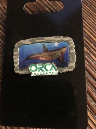 Seaworld Holographic Orca Pin - ON CARD 4