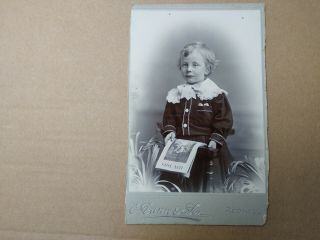 Cabinet Card Victorian Photograph Of A Child By E Dann & Son Of Redhill