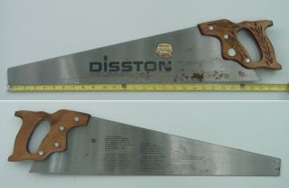 Disston D - 23 26 " Anniversary Saw Sandvik 271 Hand Saw Both Crosscut Sharp
