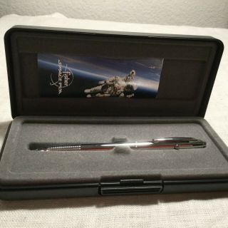 NASA Fisher Space Pen Paperwork Chrome Pocket Pen with 3 Refills 3