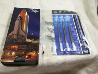 NASA Fisher Space Pen Paperwork Chrome Pocket Pen with 3 Refills 5