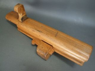 Vintage Unusual Wooden Radius Marking Gauge Croze Carpenters Old Tool