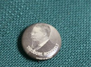 Rare Small Teddy Roosevelt Campaign Pin