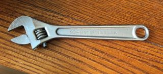 Vintage Utica Tools 93 - 8 Select - O - Lock 8 Inch Adjustable Wrench U.  S.  A