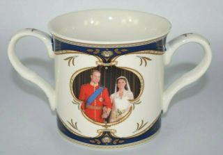 2011 Royal Crest Prince William And Kate Wedding Porcelain Mug Cup Official