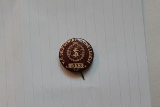 1933 Salvation Army Pinback Button Badge Self Denial Bastian Toronto Canada