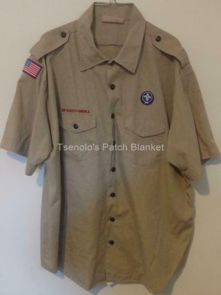 Boy Scout Now Scouts Bsa Uniform Shirt Size Adult 2x - Large Ss 066