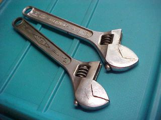 2 Vintage Diamond Tool And Horseshoe 10 " Adjustable Crescent Wrench Usa Duluth