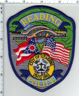 Reading Police (ohio) Shoulder Patch From The 1980 