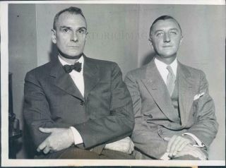 1934 Press Photo Chicago Il Clarence Macneille & Charles Stuart - Ner1959
