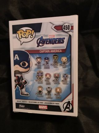 Chris Evans Signed Captain America Avengers 450 Funko Pop 3