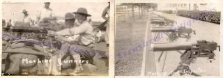 1930s Panama Us Army Gis Firing M1917a1 Browning Machine Guns Inspection Photos
