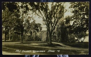 Postcard M.  E.  Church Wilbraham Mass Massachusetts Ma Posted 1913 Rppc Real Phot