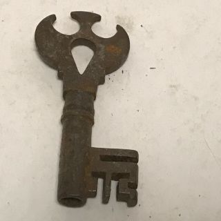 Very Rare And Unique Skeleton Key Angel With Wings Old Antique Vintage