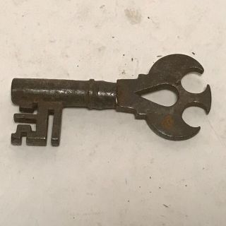 Very Rare and Unique Skeleton Key Angel with wings Old Antique Vintage 2