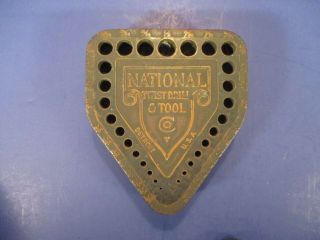 Vintage National Twist Drill & Tool Display