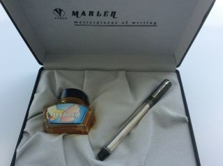 Marlen Rinascimento Fountain Pen 925 Sterling Silver Boxed