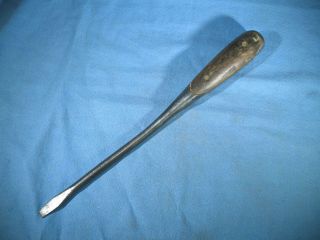 Vintage H.  D.  Smith Perfect Handle Wood Clad Screwdriver 12 " Long 3/8 " Wide Tip