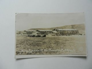 Vintage 1917 Wwi Rppc Of Barracks At Fort Riley,  Kansas Under Construction