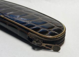 Pelikan Vintage Croco Brown Pen Pouch For Two Pens 1960’s