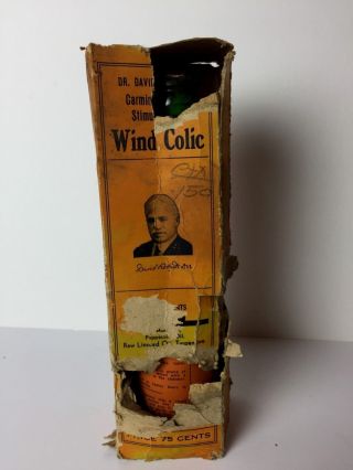 Vintage Roberts Wind Colic Box & Bottle Veterinary Medicine
