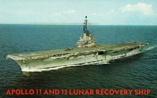 Uss Hornet Cvs 12 Anti Submarine Aircraft Carrier Apollo 11 And 12 Nasa Postcard