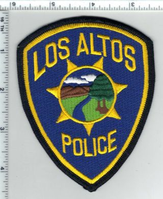 Los Altos Police (california) 3rd Issue Shoulder Patch - From The 1980 