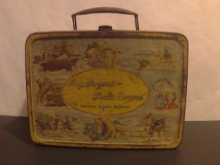 Roy Rogers And Dale Evans Double R Bar Ranch Lunchbox Red And Yellow
