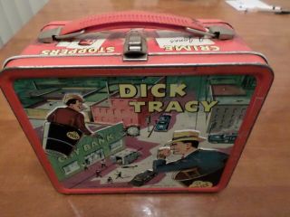 Vintage 1967 Dick Tracy Metal Lunchbox Aladdin Usa No Thermos