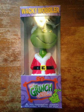 Funko Wacky Wobblers Grinch Stole Christmas Dr.  Seuss W/ Box